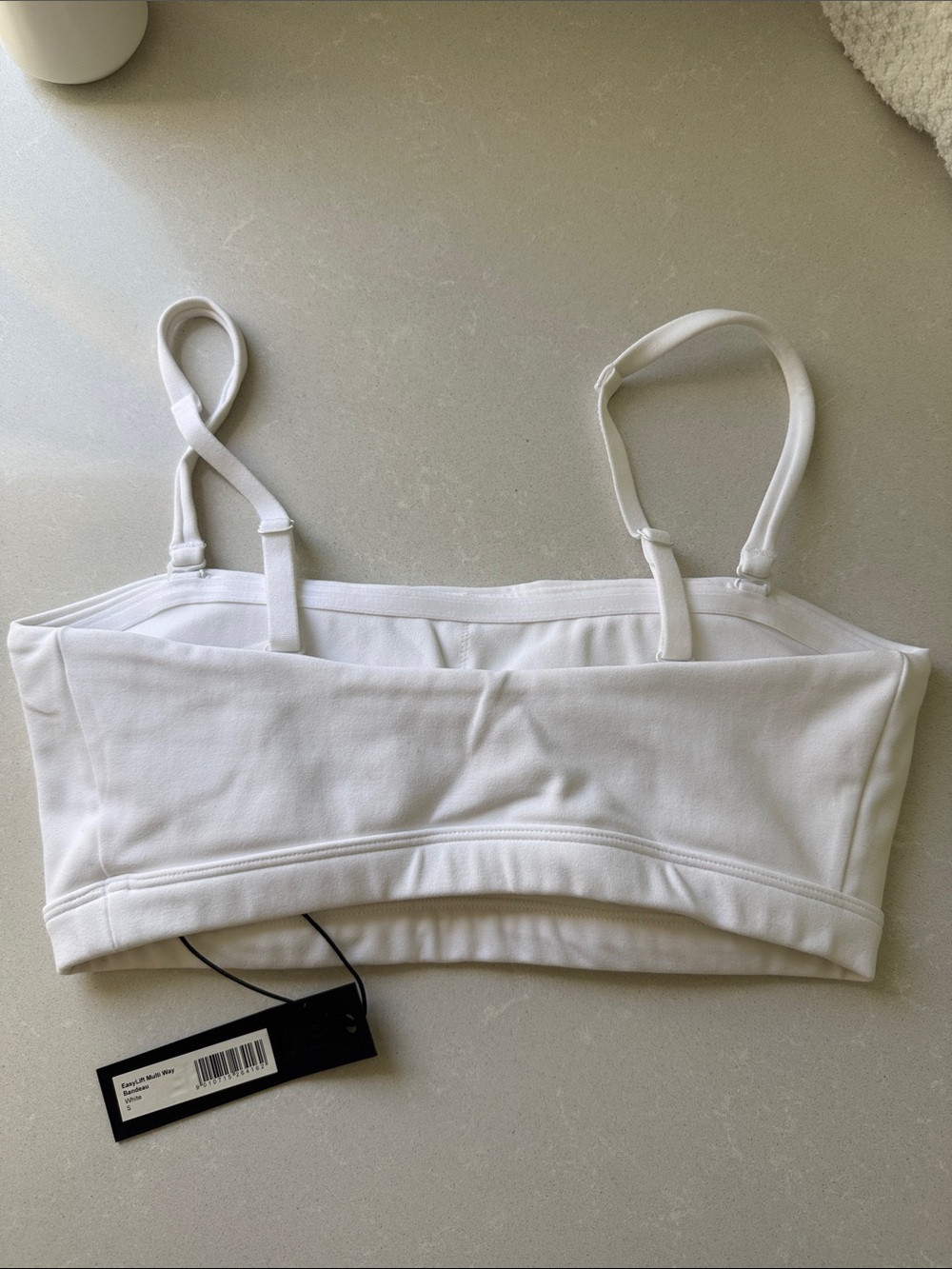 Oner Active Easylift Multiway Bandeau White Bralette with White Logo - Picture 4 of 6